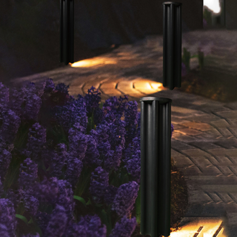 DDK-LL202 10W Lampu Lawn Bulat Hitam Untuk Taman Rumput