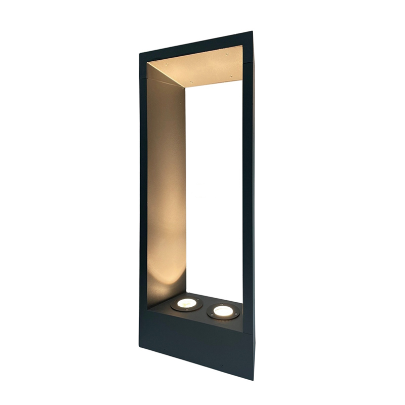 DDK-LL204 Trapezoid Grey Garden Lawn Lights Lights Landsland for Grassland