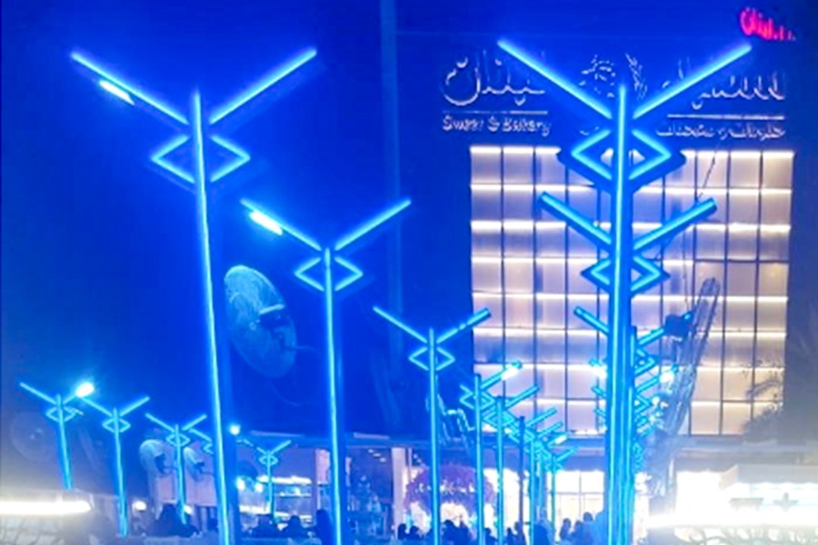 Tiang lampu profil iraq-aluminium
