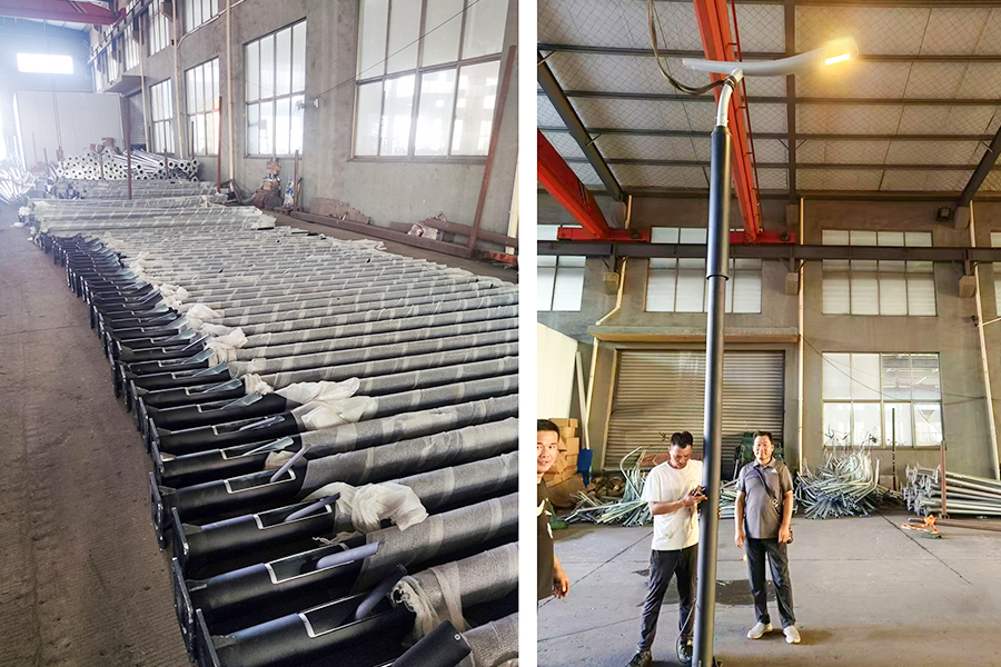 Tiang lampu solar Iraq-fleksibel
